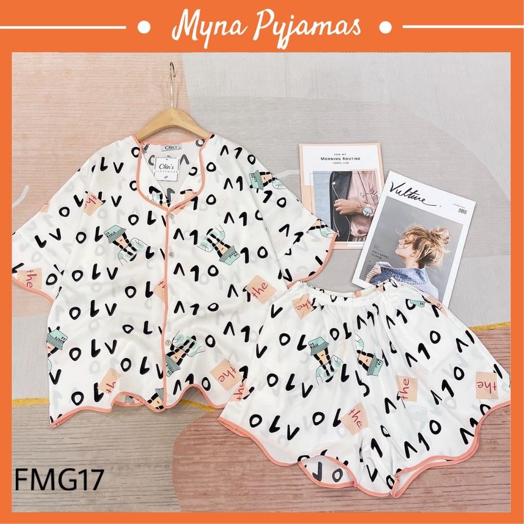 Bộ Đồ Ngủ Lụa Mango Cao Cấp Cộc Đùi ( Ảnh chụp thật ) | BigBuy360 - bigbuy360.vn