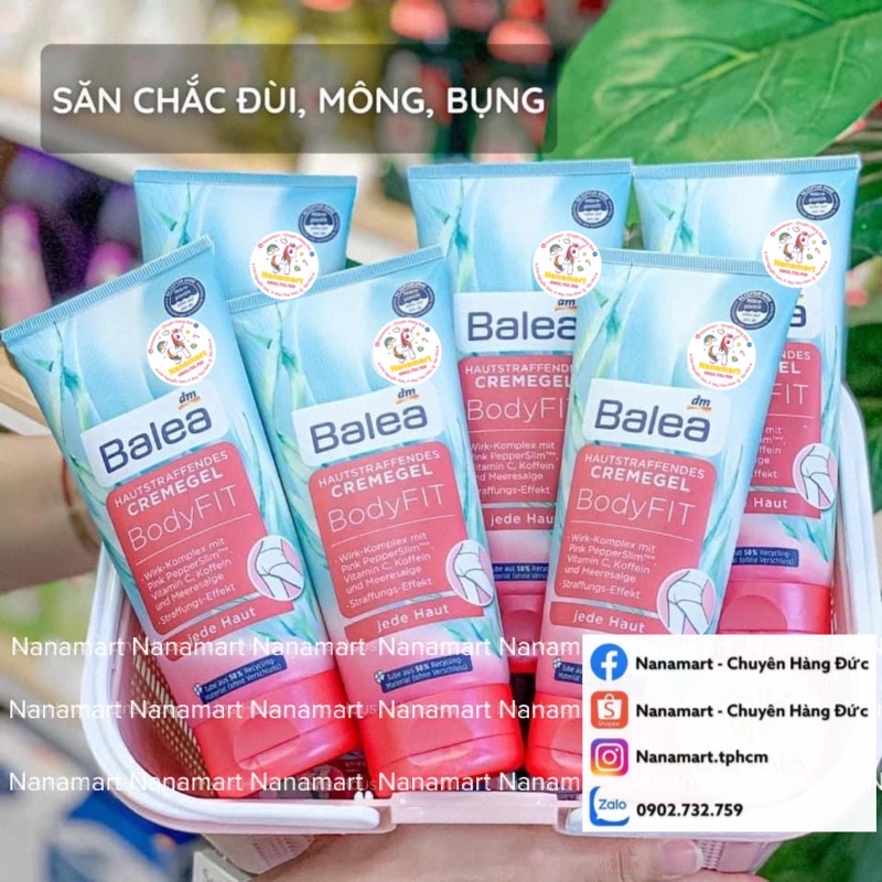 Kem tan mỡ bụng Balea BodyFIT
