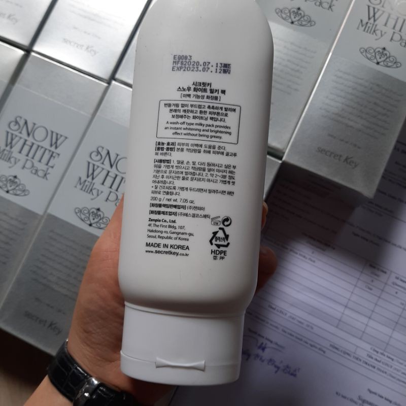 Kem Tắm Trắng Secret Key Snow White Milky Pack 200ml | BigBuy360 - bigbuy360.vn