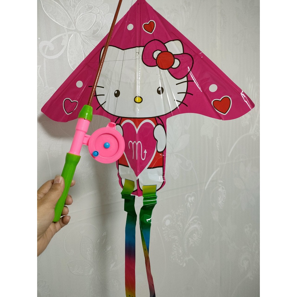 COMPO DIỀU + CẦN THẢ  IN HÌNH HOẠT HÌNH SIÊU DỄ THƯƠNG DÀNH CHO BÉ TỪ 3 TUỔI TRỞ LÊN