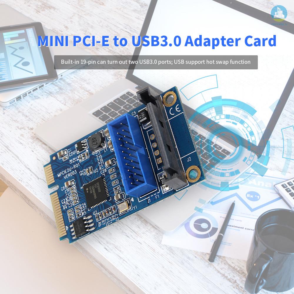 Mi Card Chuyển Đổi Mini Pci-E Sang Usb3.0 20pin / 19pin Thẻ