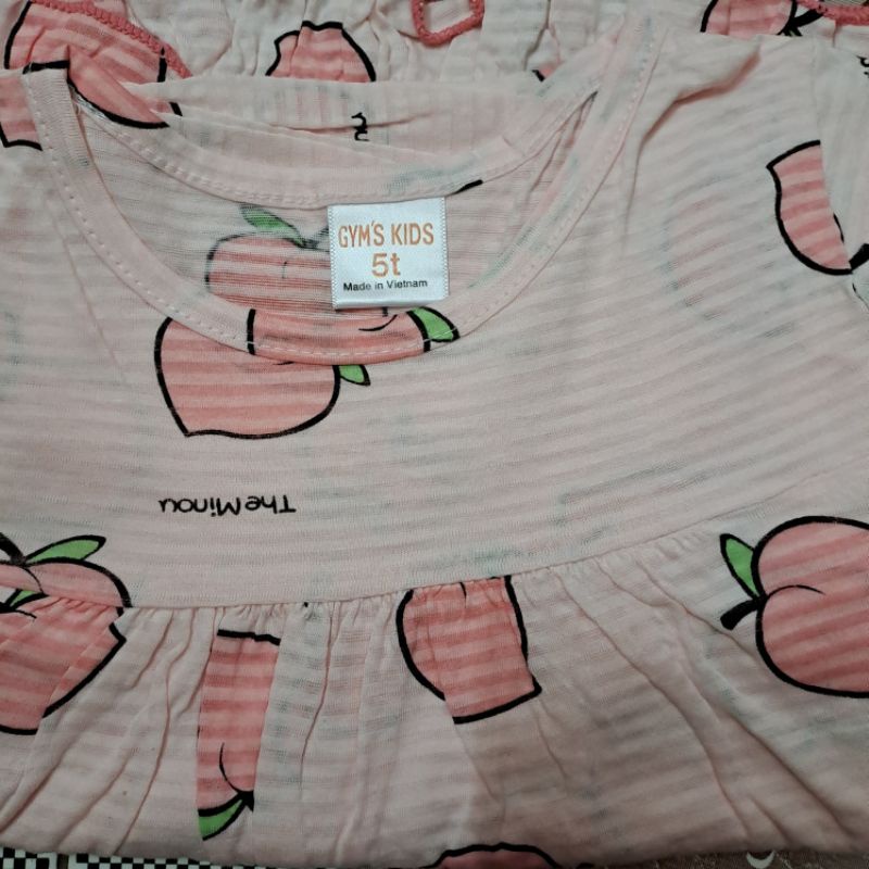 Bộ dài tay cotton giấy mỏng mát nằm điều hòa cho bé 1-6 tuổi