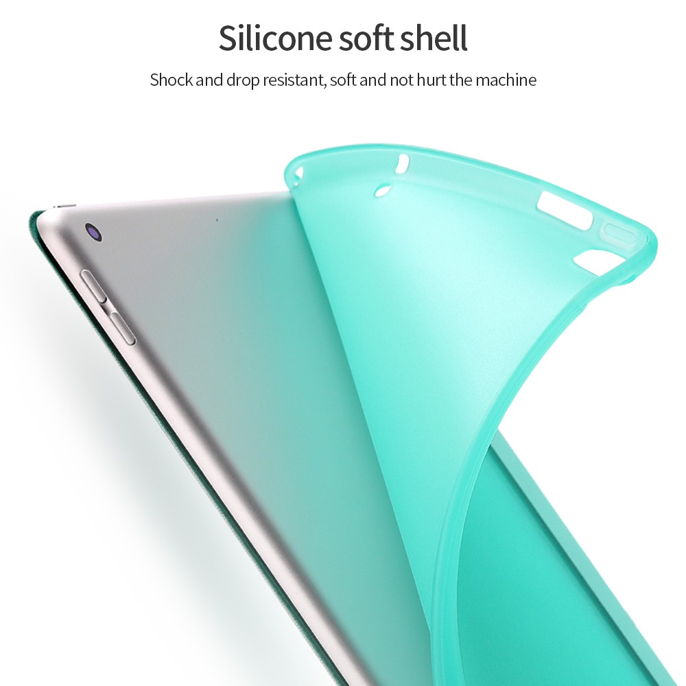 3 fold design silicone tablet cover for iPad Air 2 Air 1 iPad 2018 iPad 1 2 3 4 5 6 iPad Mini 1 2 3 4 | BigBuy360 - bigbuy360.vn