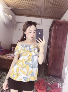 áo trễ vai(ảnh thật shop)