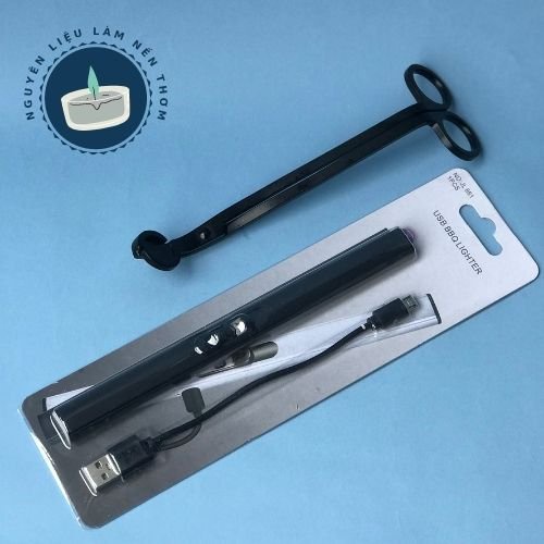 Que mồi nến thơm kèm sạc USB chuyên dụng - Bộ dụng cụ chăm sóc nến thơm