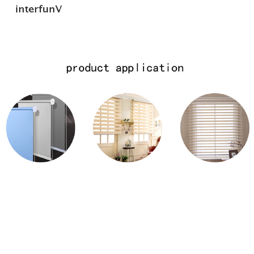 Set 10 Đầu Nối Rèm Cửa Dạng Lăn Bằng Nhựa Tiện Lợi