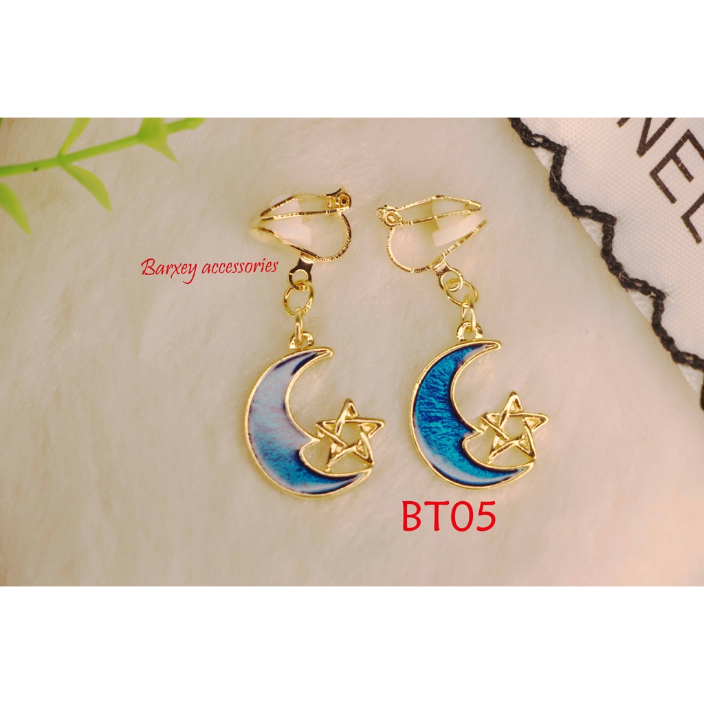 Bông tai kẹp không cần bấm lỗ - Ảnh thật shop chụp