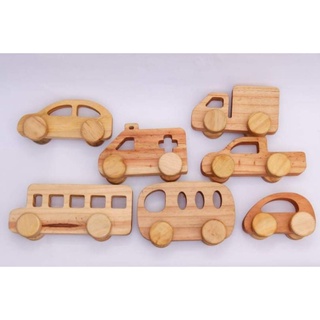 Combo set ô tô gỗ và set thú