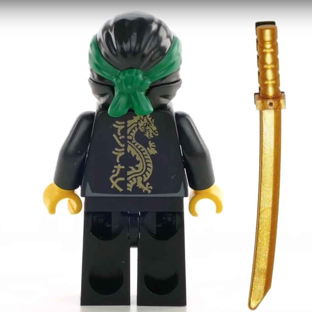 LEGO Ninjago Minifigure - Lloyd - Black Wu-Cru Training Gi, Head Wrap