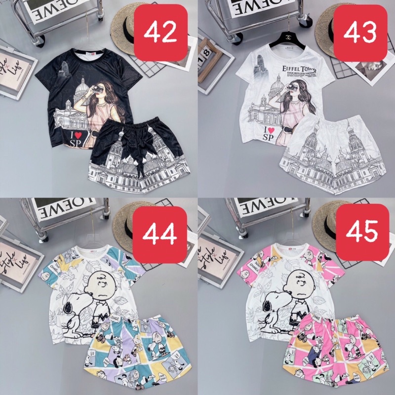 Bộ đùi thun lạnh in 3D