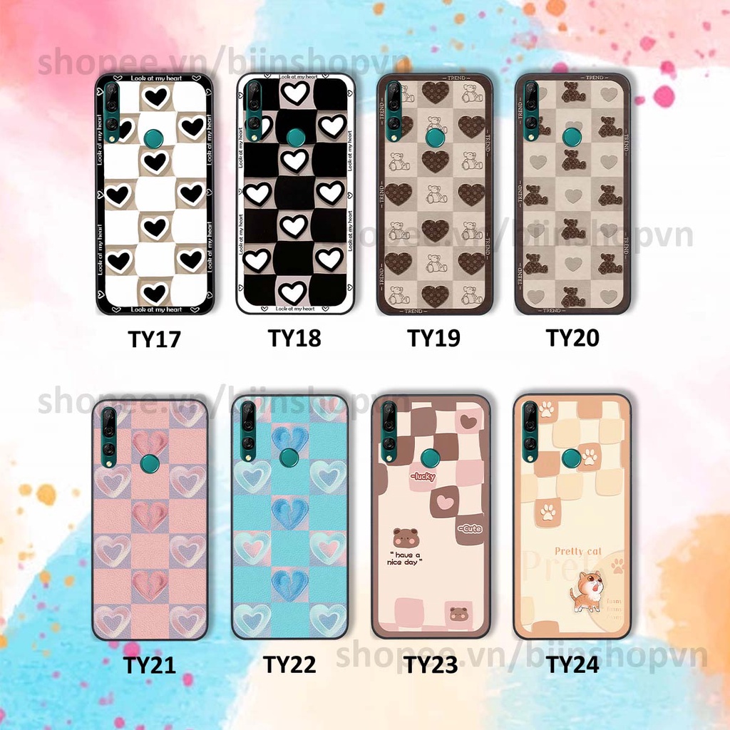 Ốp Huawei Y9 2019 / Y9 Prime 2019 caro trái tim nhiều màu sắc, đầy cá tính, khẳng định phong cách