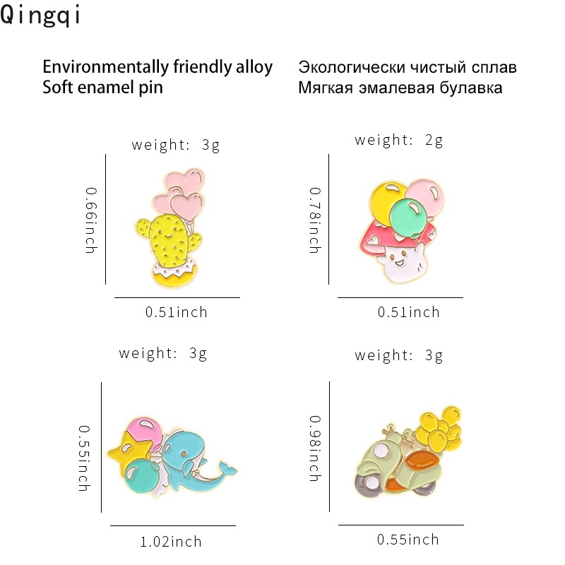 Ghim cài áo MISS ZOE hình dáng dễ thương sáng tạo
