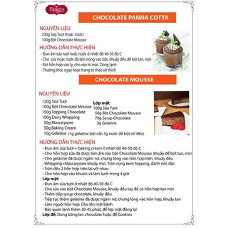 Bột Chocolate Mousse 1Kg- Bột Mousse Sôcôla