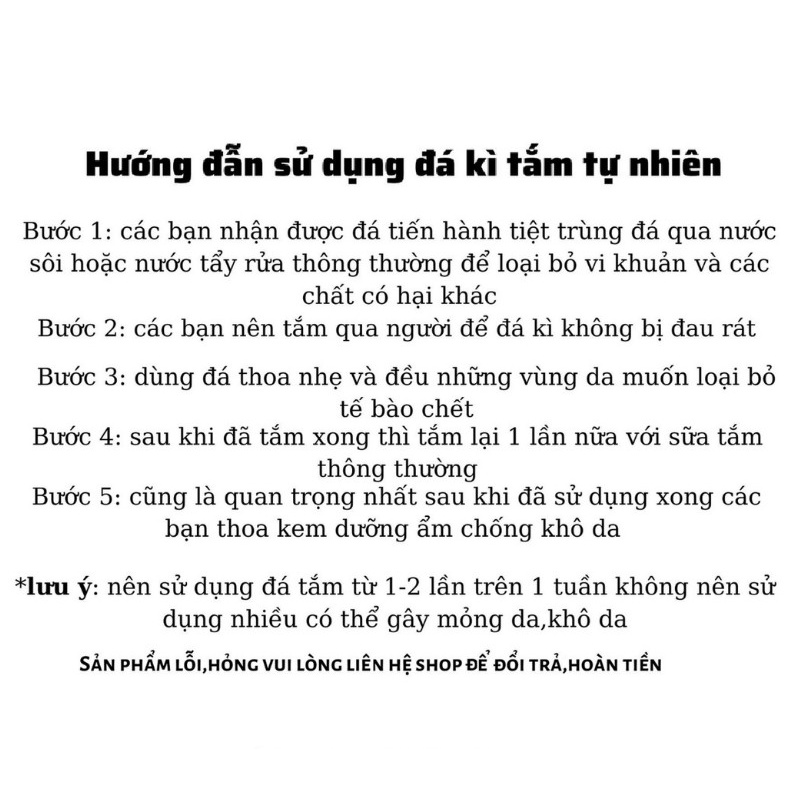 ĐÁ TẮM KỲ TẾ BÀO CHẾT- TRỊ VIÊM NANG LÔNG( hàng tuyển đẹp)