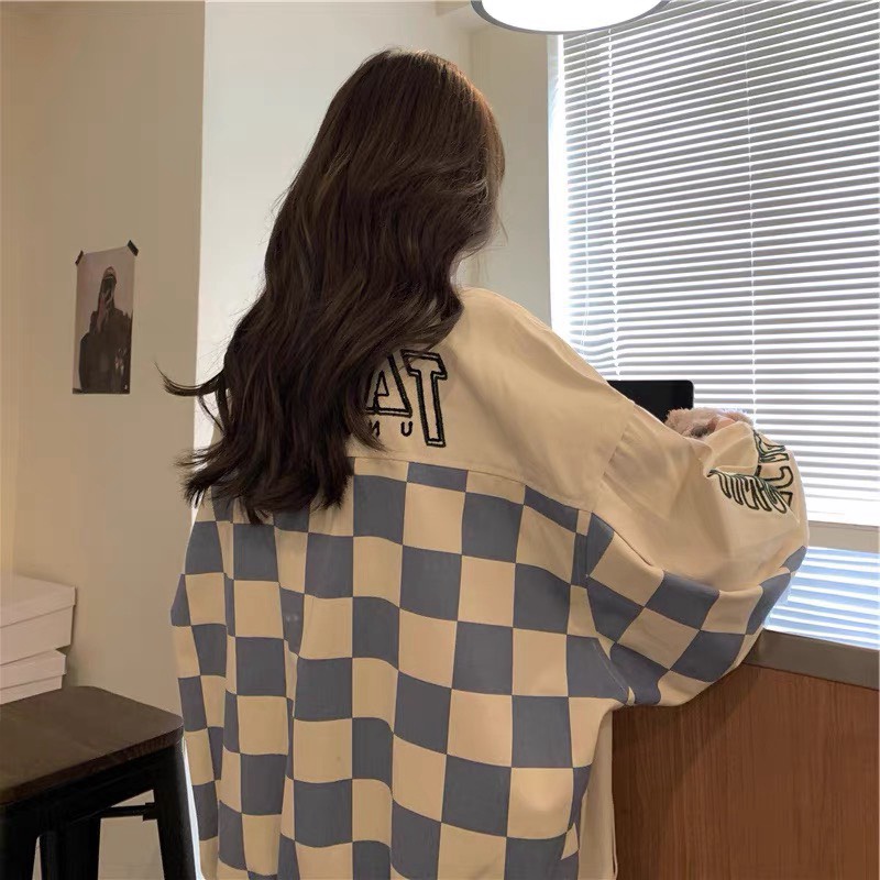 ÁO KHOÁC BOMBER DÙ CỜ CARO NỮ FORM RỘNG THỜI TRANG HOTTREND , THỜI THƯỢNG PHONG CÁCH HÀN QUỐC DÀNH CHO CÁC BẠN TRẺ HIỆN