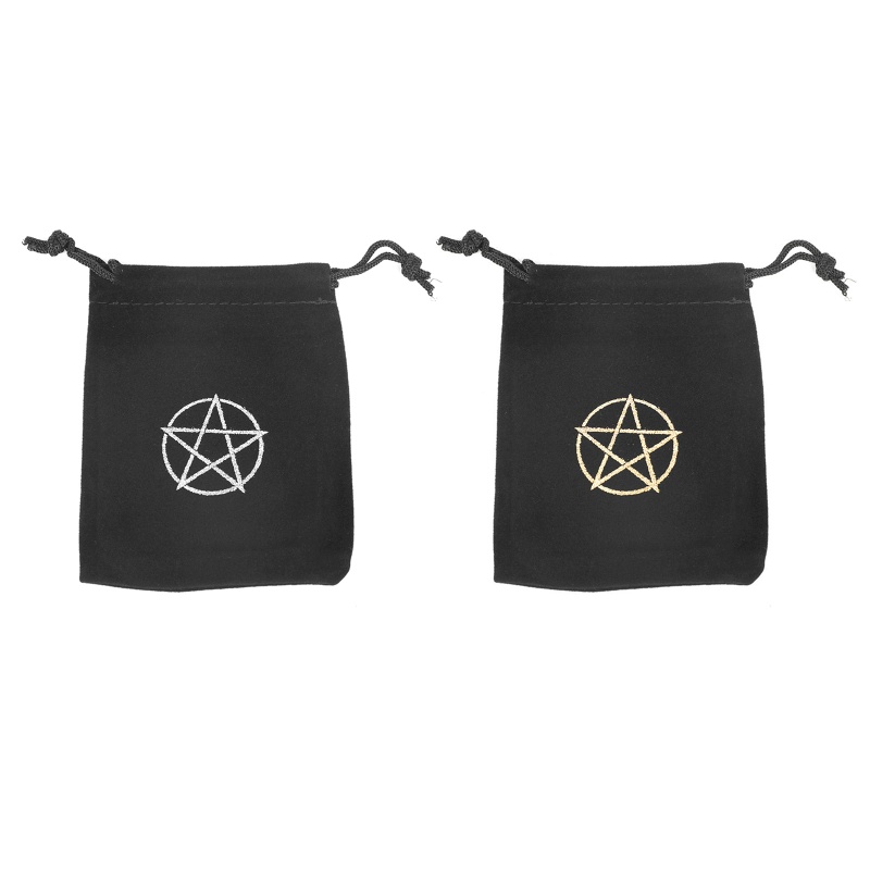 Túi Dây Rút Mini Đựng Thẻ Bài Tarot Oracle Bằng Vải Nhung QJ
