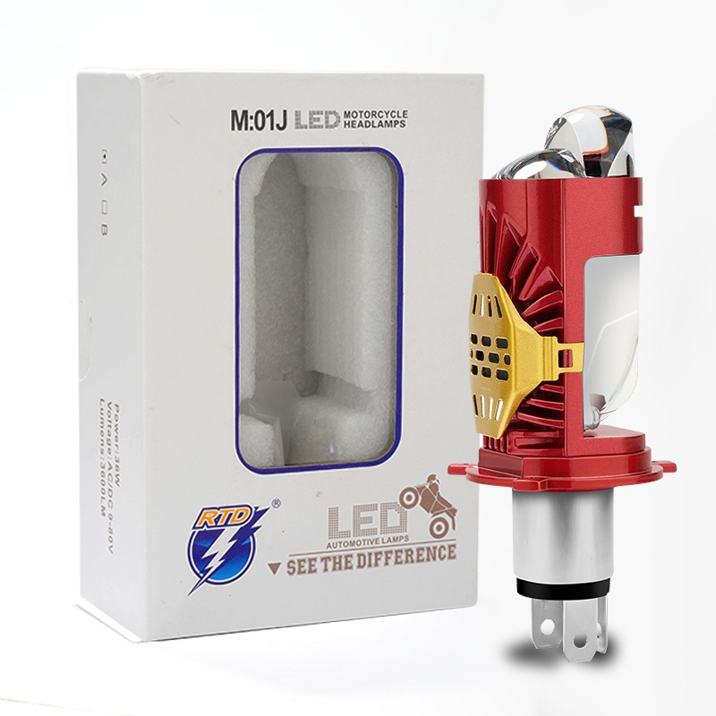 Đèn Pha LED Canbus H4 35W Phích Cắm Và Thấu Kính Bi-LED Mini Dành Cho Ô Tô / Xe Máy