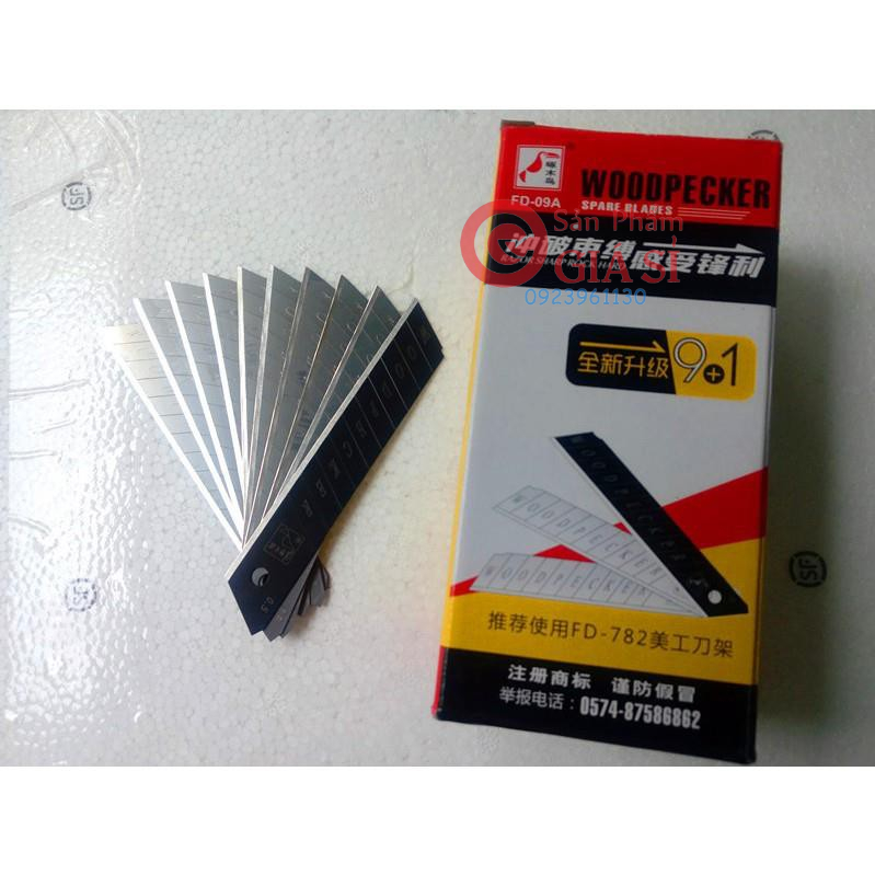 HỘP 10 LƯỠI DAO RỌC GIẤY 18*100MM ❤️freeship❤️