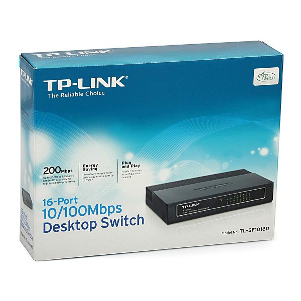 Chia mạng Switch TP-Link 16 Port Vỏ Nhựa SF1016D