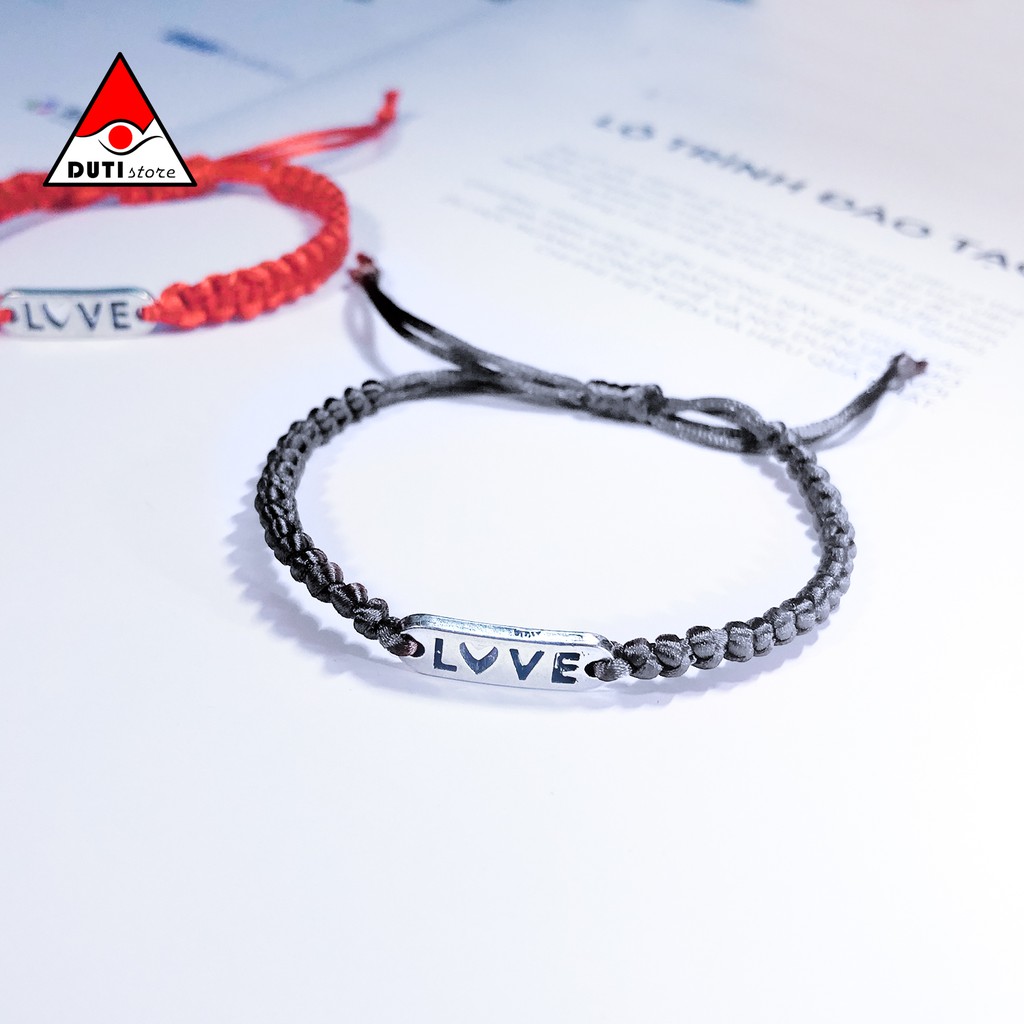 Vòng tay cặp đôi Love tim DutiOS VLT001 kiểu rút