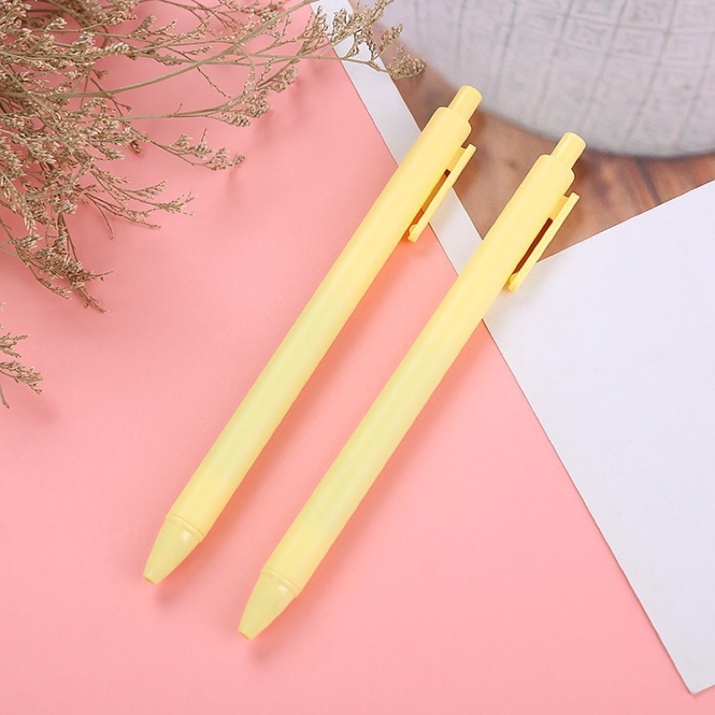 Bút bi nước mực gel , bút bi cute mực đen ngòi 0.5mm màu pastel dễ thương - BU003