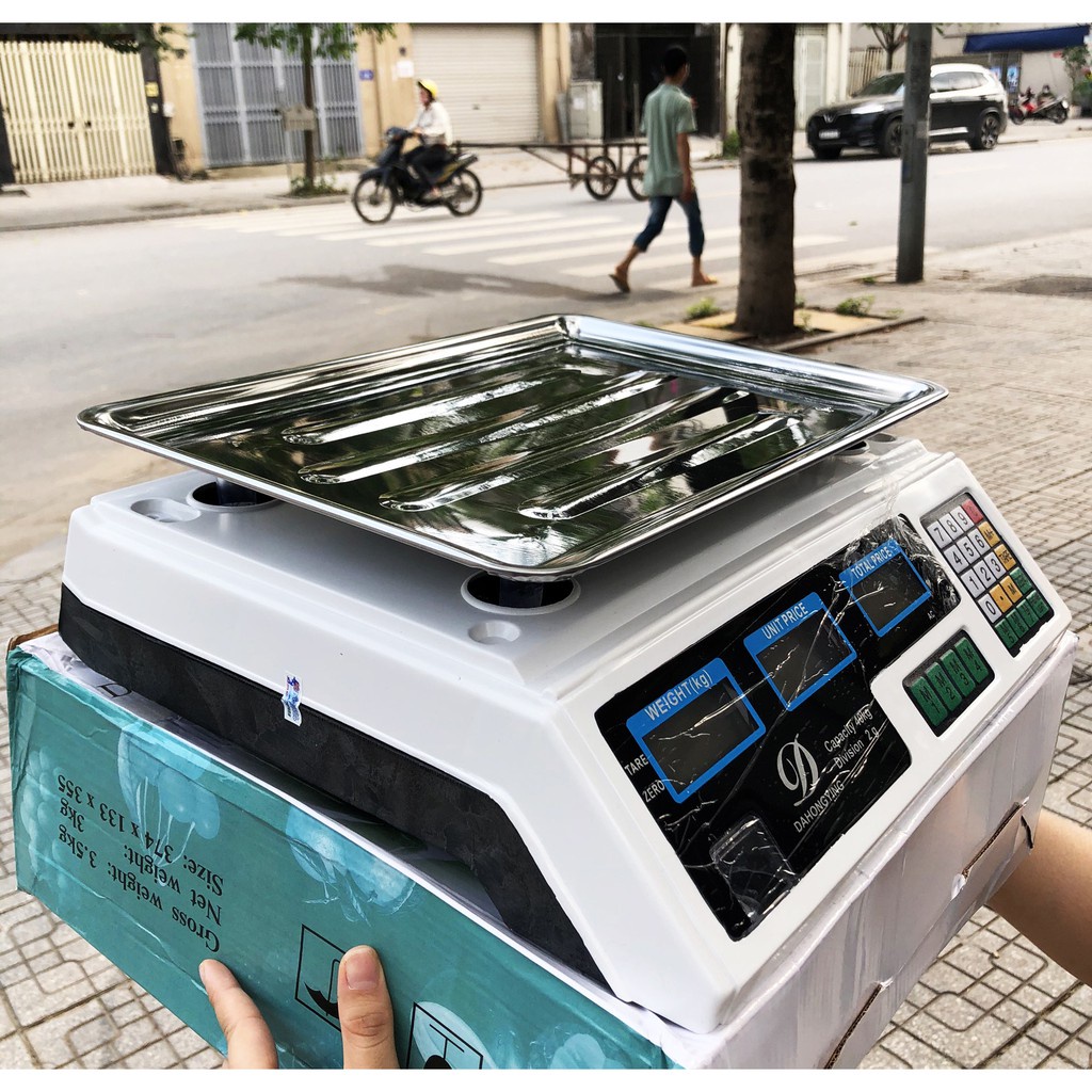 Cân tính tiền điện tử bán hàng chính hãng KAW 433E - hiển thị 2 mặt, chính xác, chống nước - Cân điện tử tính tiền KAW