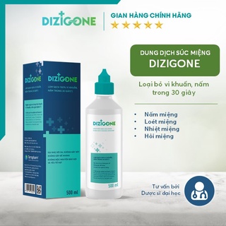 Nước Súc Miệng Diệt Khuẩn Dizigone 500ml Làm Sạch Nấm Miệng, Loét Miệng