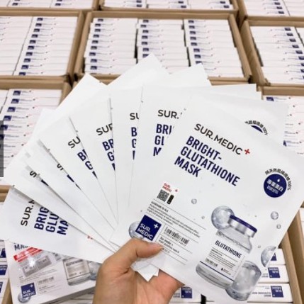Mặt Nạ Sur.Medic Bright Glutathione bán lẻ Làm Trắng Chuyên Sâu Mak