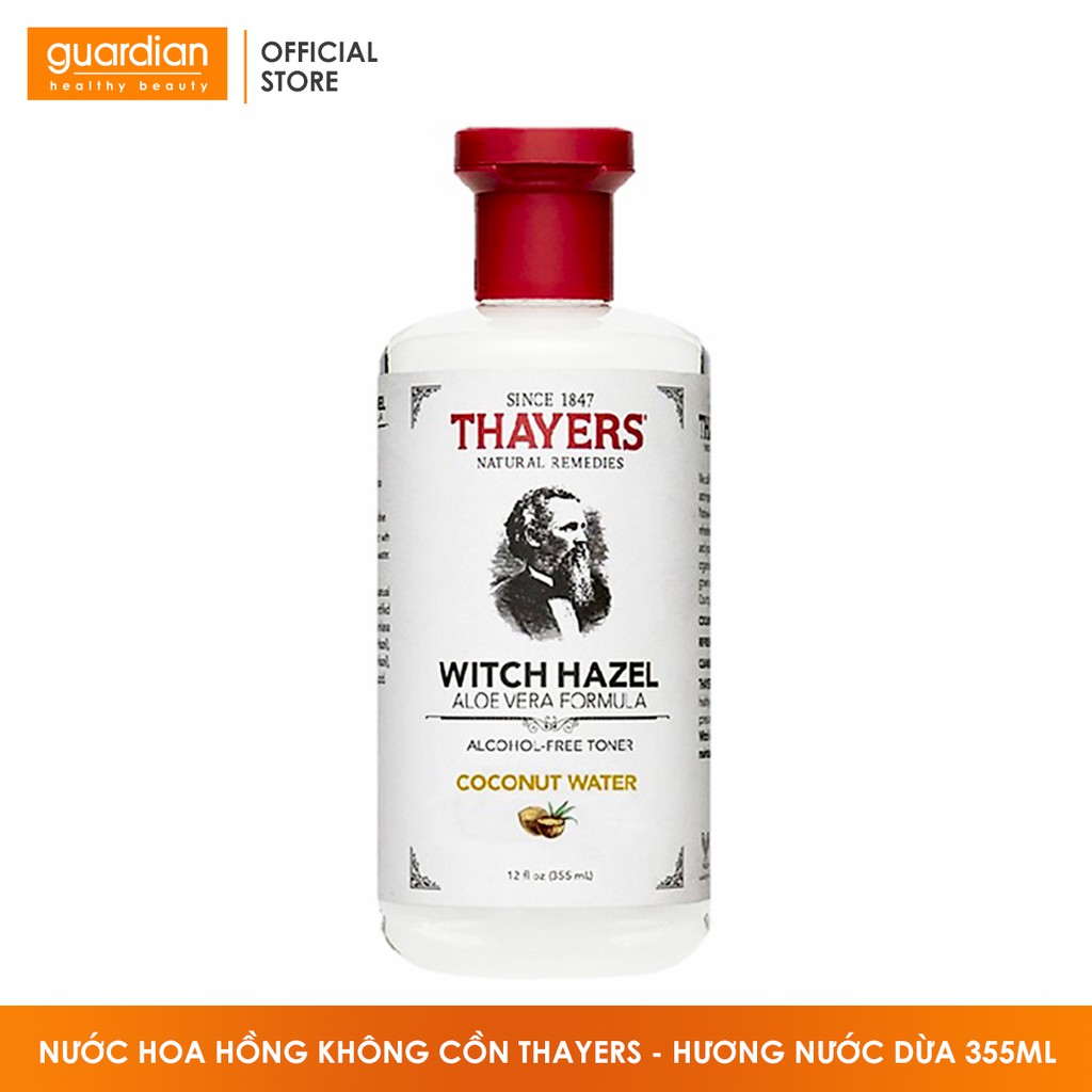 Nước hoa hồng không cồn Thayers - Hương nước dừa (355ml)