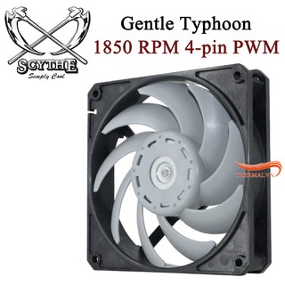 Quạt fan case 12cm Scythe Gentle Typhoon - Quạt 1850 vòng, điều tốc PWM, ổ trục 2 bi bền bỉ