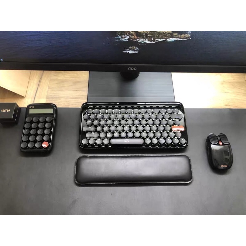Bàn phím cơ không dây bluetooth Lofree màu Black Gold chính hãng