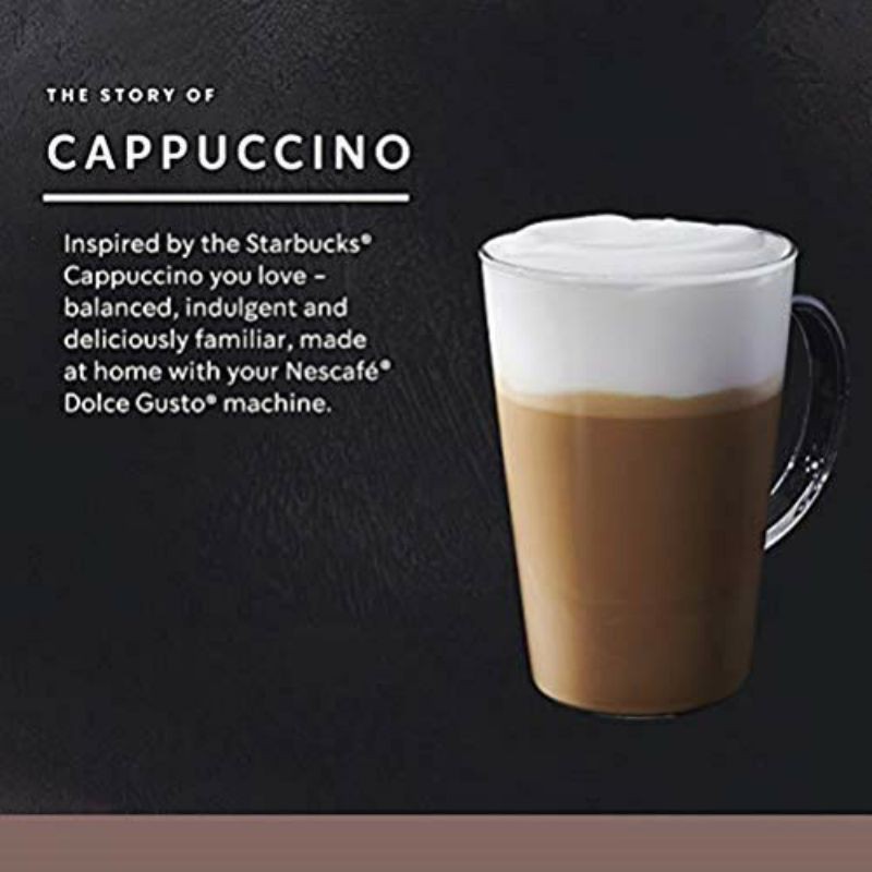 Cà phê viên nén Starbucks Cappuccino cho máy Dolce Gusto (HSD 07/2022) | BigBuy360 - bigbuy360.vn