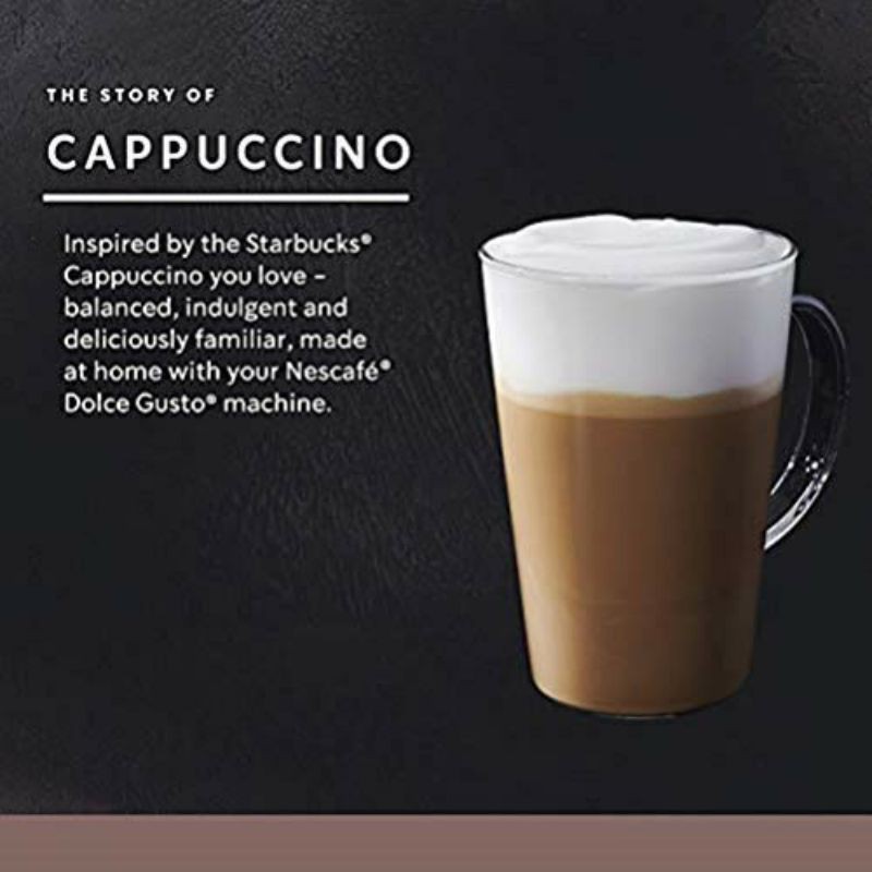 Cà phê viên nén Starbucks Cappuccino cho máy Dolce Gusto (HSD 03/2022)