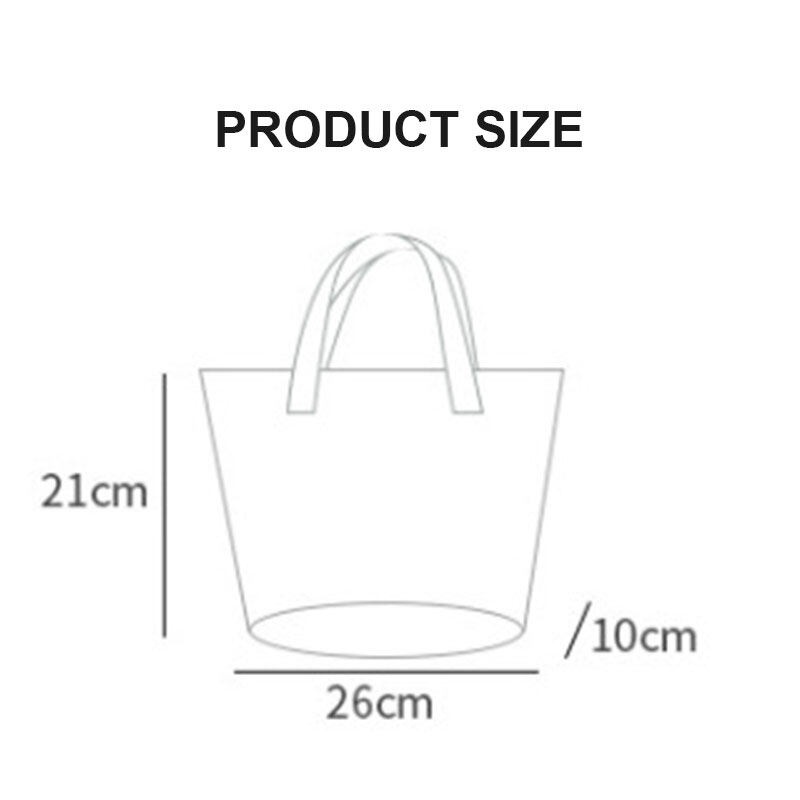 Túi tote YADOU siêu nhẹ in họa tiết hoạt hình dễ thương thời trang cho nữ