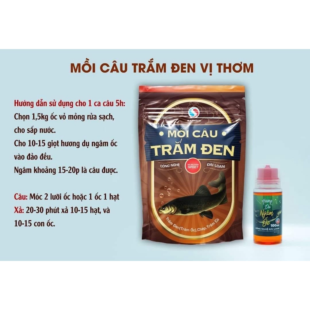 Mồi câu trắm đen Sa phạm - Vị Thơm - Sapham Fishing