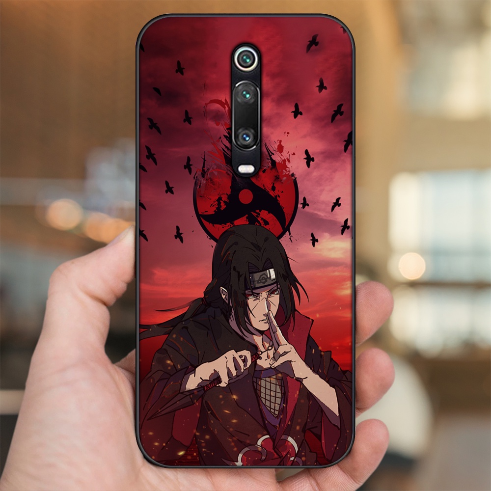 Ốp lưng Xiaomi K20, K20 Pro, Mi 9T viền đen in hình Uchiha Itachi Naruto
