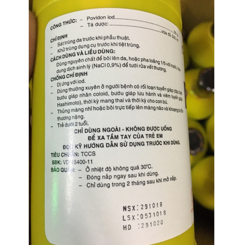 Dung dịch sát khuẩn Povidine 10%