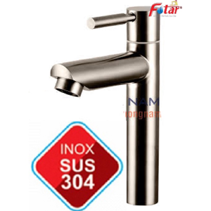 {GIÁ SỈ} Vòi Rửa Mặt Lavabo Lạnh 100% inox 304 N6000 Fotar VÒI LA ĐIẾU lạnh inox chống han gỉ đảm bảo tốt