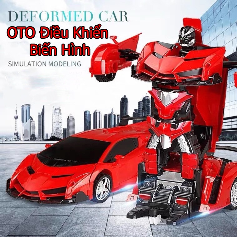 Đồ Chơi Xe OTO Điều Khiển Từ Xa – Xe OTO ROBOT Biến Hình – Tặng PIN SẠC