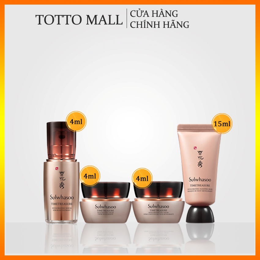 [ Có bill ] Bộ Chống Lão Hóa Thông Đỏ Sulwhasoo Timetreasure Skincare Set (2 Items) - Bộ Thông Đỏ Sulwhasoo