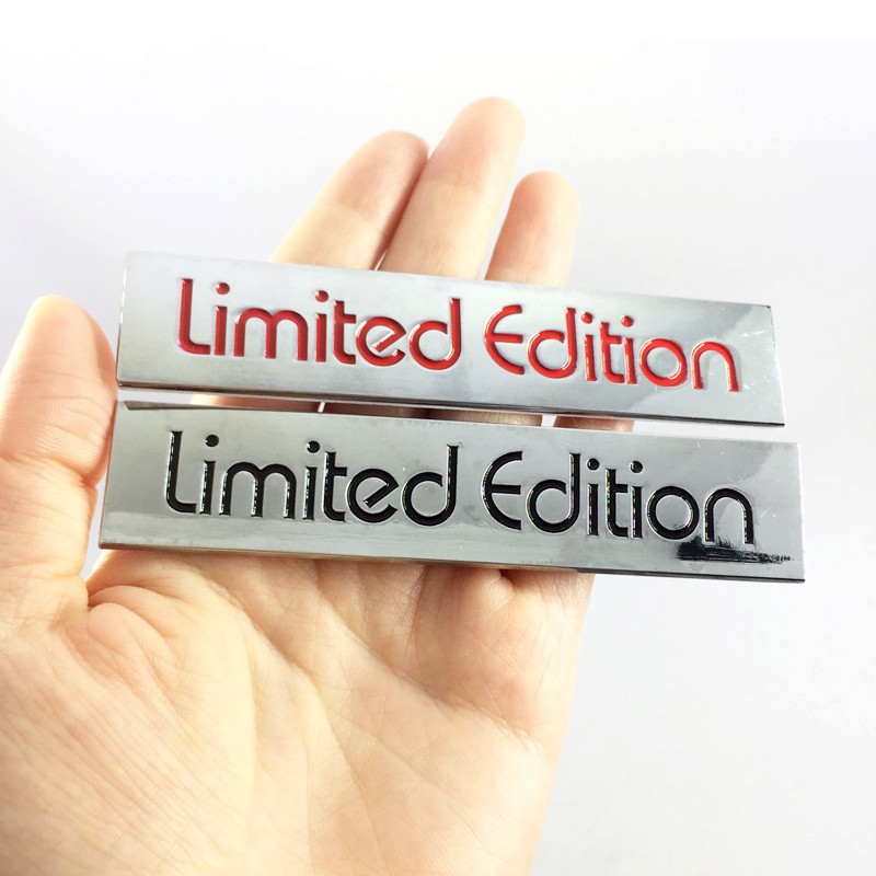 Logo kim loại &quot; Limited Edition &quot; trang trí xe hơi