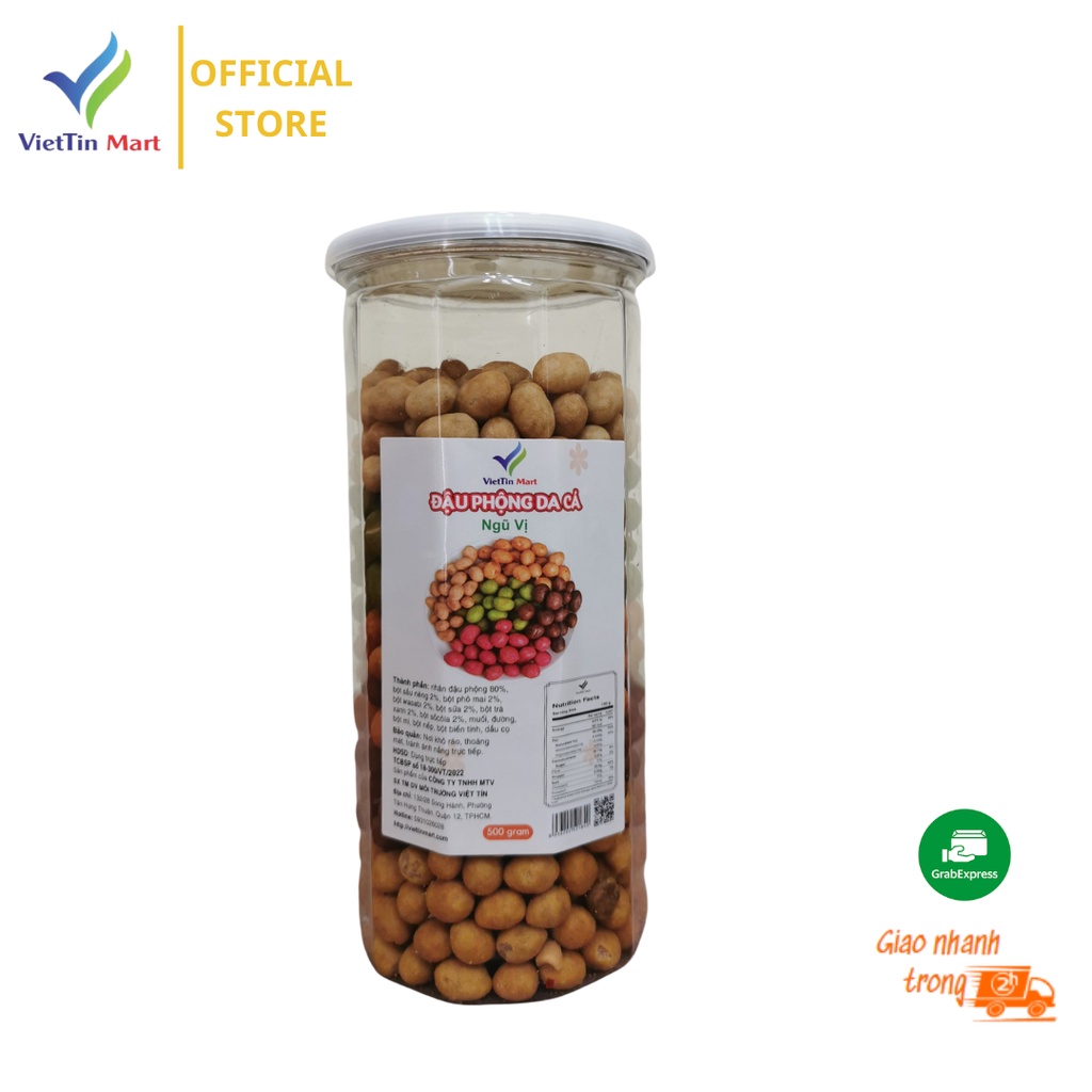 Đậu Phộng Cốt Dừa Mix 5 Vị Vettin Mart 500g