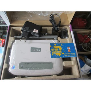 Modem adsl + wifi netis dl4311 1 anten 4 cổng lan/wan adsl + ap