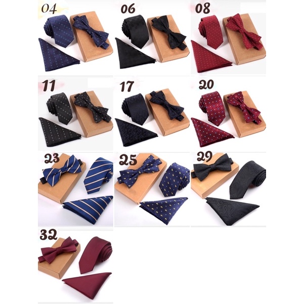 cà vạt bộ 3 chi tiết (mã CV06)