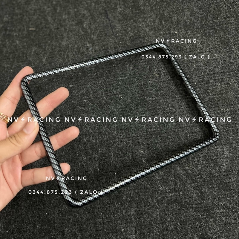 Viền bảng số xe máy carbon cao cấp