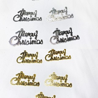 Chữ Merry Christmas trang trí Giangs sinh, trang trí cây thông noel