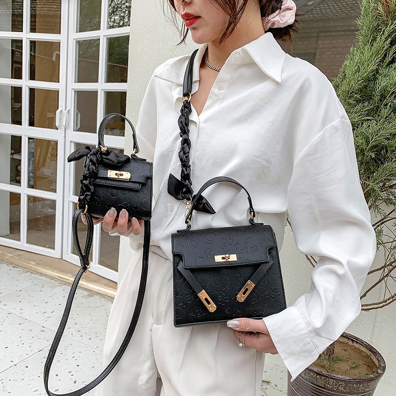 Túi xách nữ phối quai nơ xinh xắn