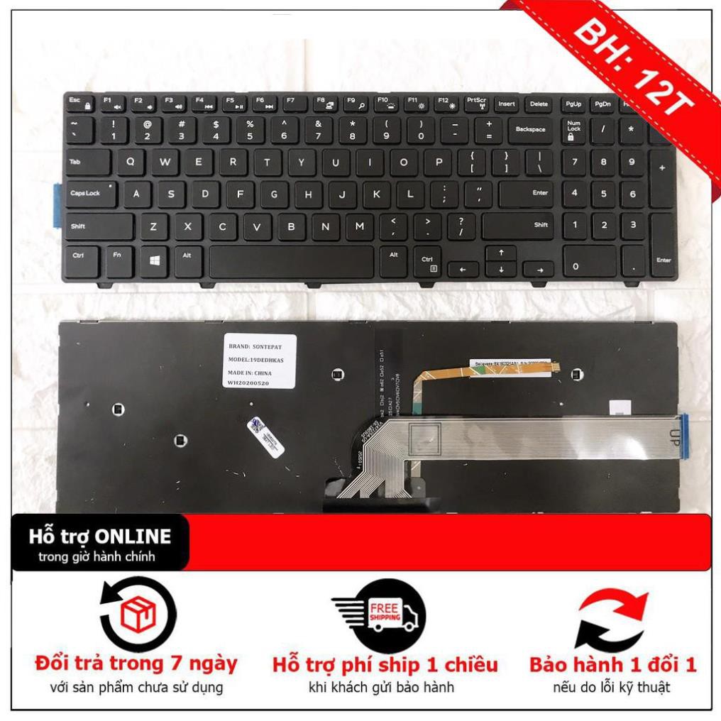 BH12TH Phím Laptop Dell 3541 3542 3558 3559 5559 5542 5543 5555 5547 5548 3567 3568 Inspiron 15-5000