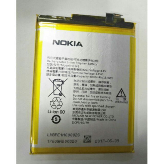 Pin Cho Nokia TA-1029 Pin Bateria Batterie Batterij 4000 mAh HE 341