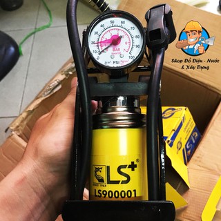 Bơm đạp chân cho xe máy,xe đạp cao cấp LS+